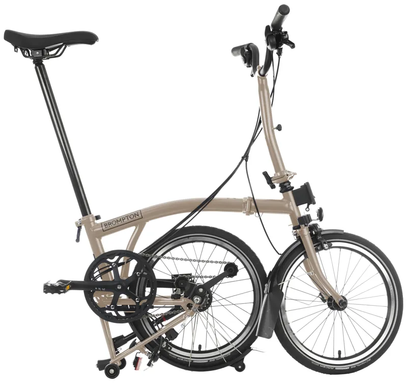 Brompton C Line 6-Speed Folding Bike 2025 in Dune Sand-2